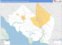 Vineland-Bridgeton Metro Area Digital Map Basic Style